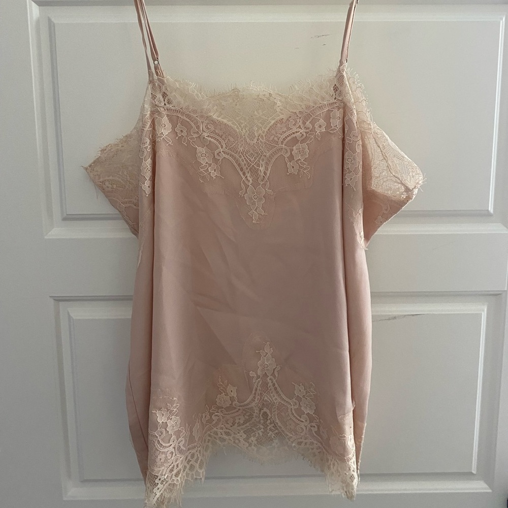 Silk and Lace Tank Top